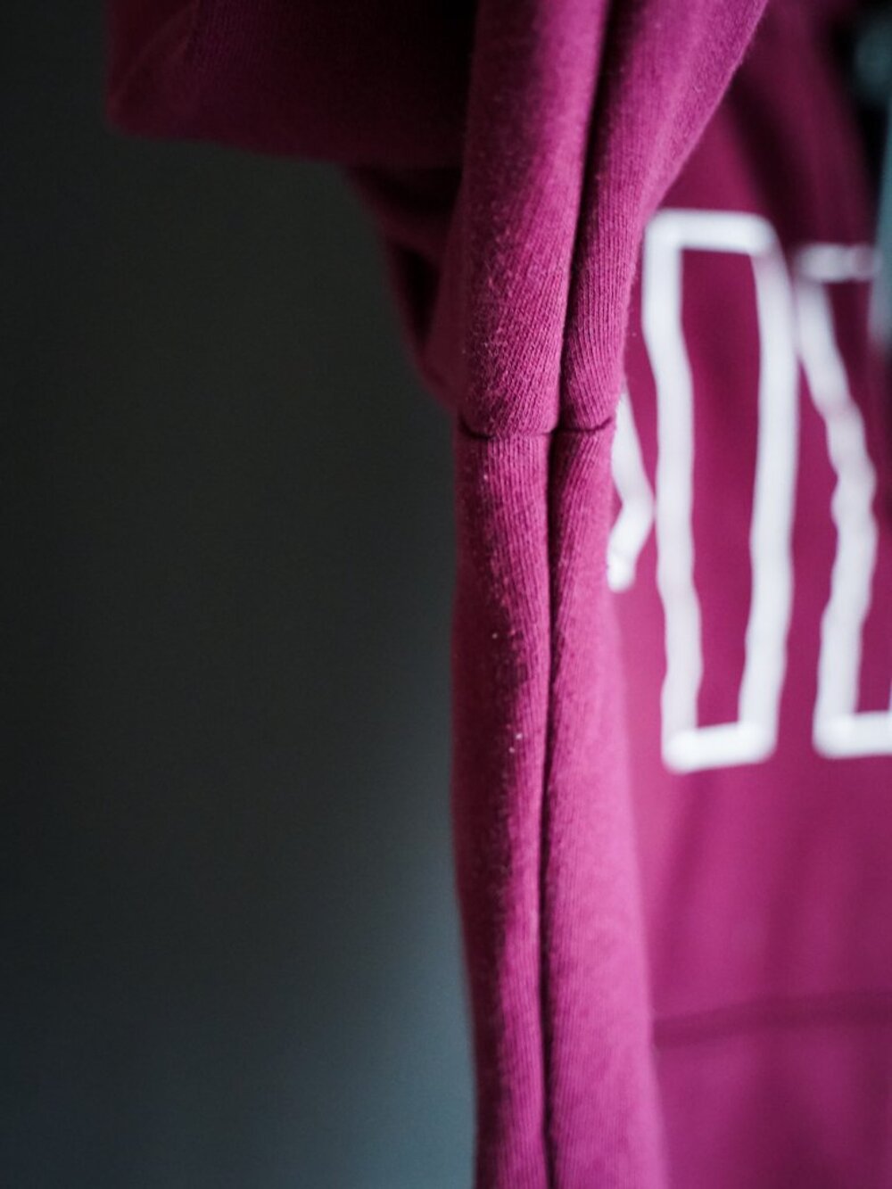 Victoria's Secret PINK Women's Maroon Quarter-Zip Pullover Sweatshirt Large - Picture 8 of 10